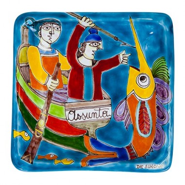 Squared Plate 24x24 DS 33 Fishermen Squared Plate 24x24 DS 33 Fishermen